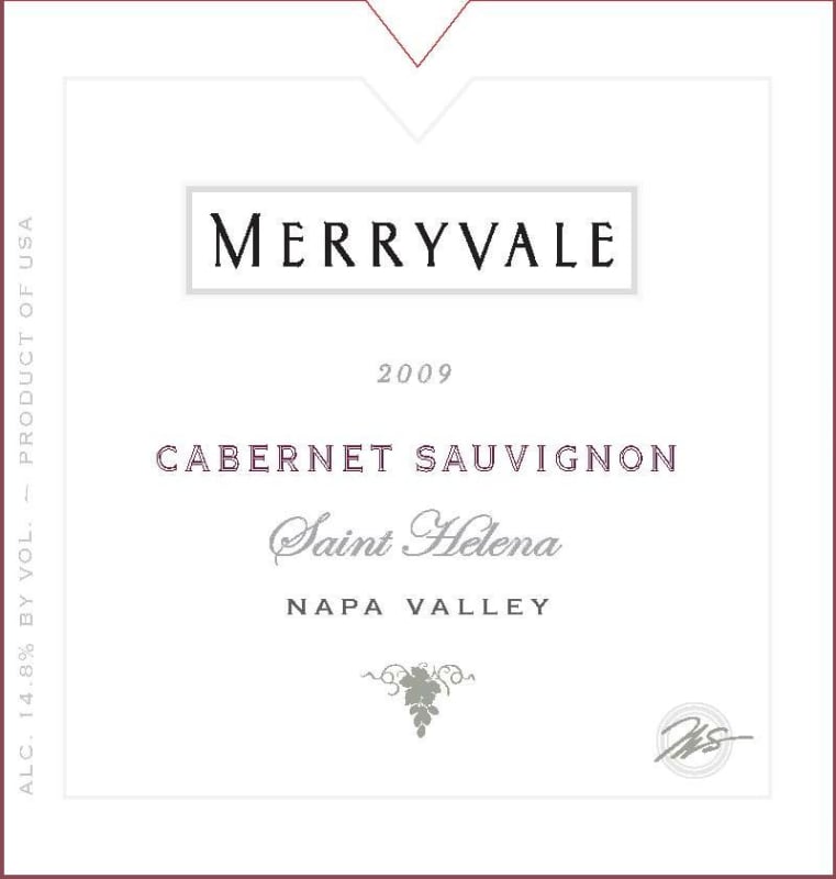 Merryvale Saint Helena Estate Cabernet Sauvignon 2009 Front Label