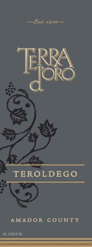 Terra d'Oro Teroldego 2014 Front Label