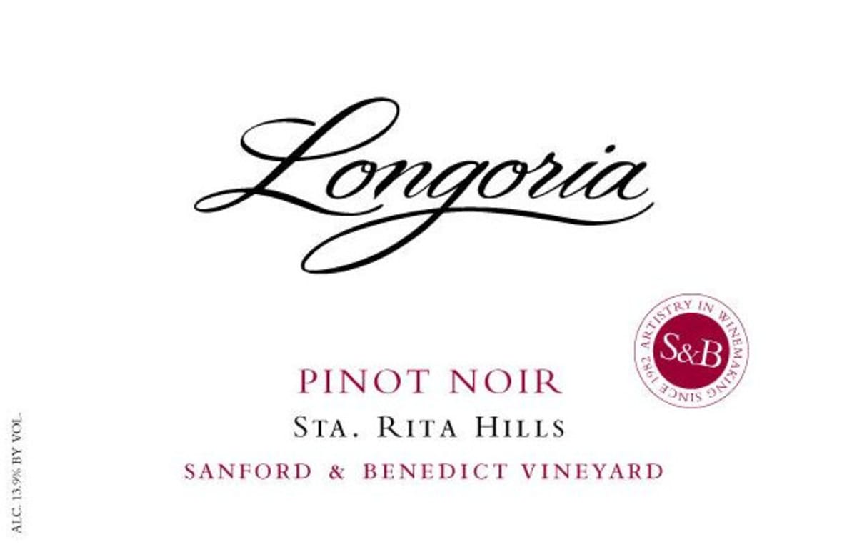 Longoria Sanford & Benedict Vineyard Pinot Noir 2006 Front Label