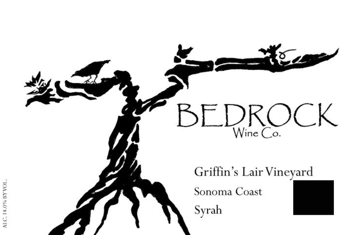 Bedrock Wine Company Griffin's Lair Syrah 2010 Front Label