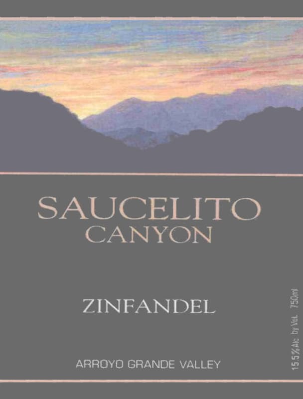 Saucelito Canyon Estate Zinfandel 2008 Front Label