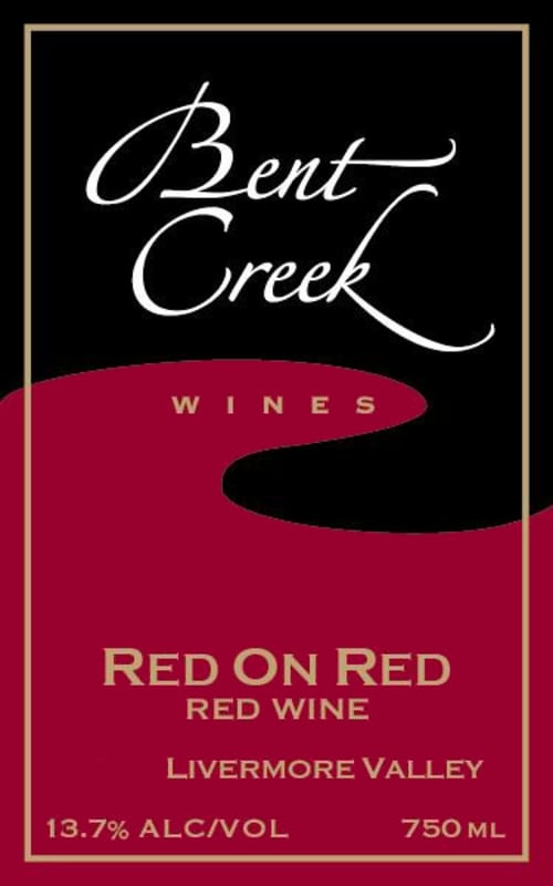 Bent Creek Winery Red on Red 2013 Front Label