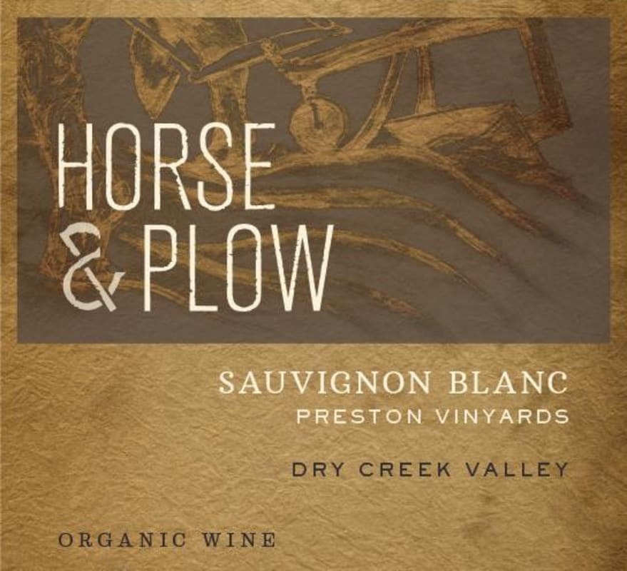 Horse & Plow Winery Preston Vineyards Sauvignon Blanc 2014 Front Label