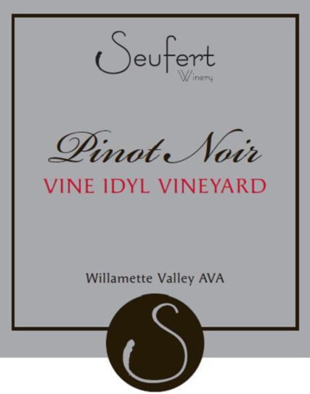 Seufert Winery Vine Idyl Vineyard Pinot Noir 2012 Front Label
