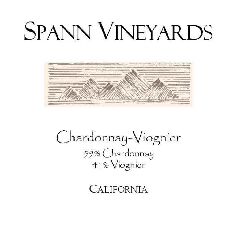 Spann Vineyards Chardonnay Viognier 2014 Front Label