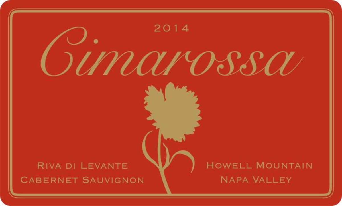 Cimarossa Vineyards Riva di Levante Vineyard Cabernet Sauvignon 2014 Front Label