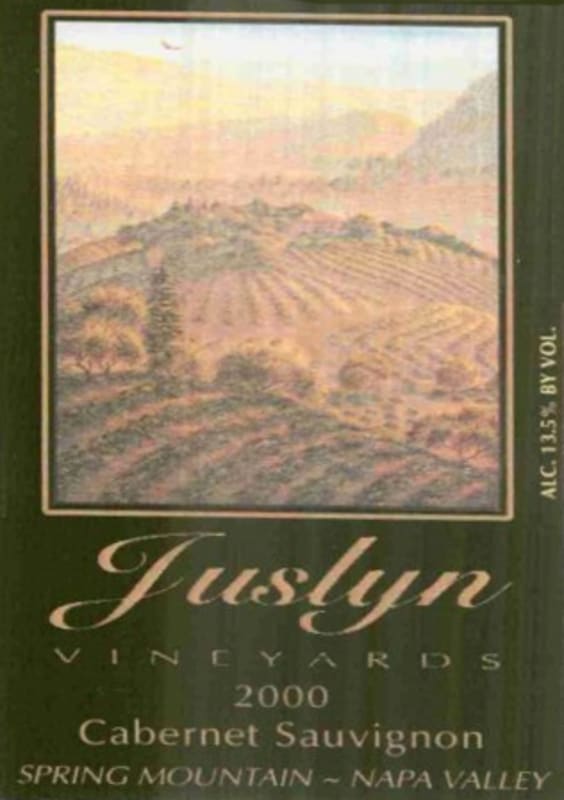 Juslyn Spring Mountain Cabernet Sauvignon 2000 Front Label