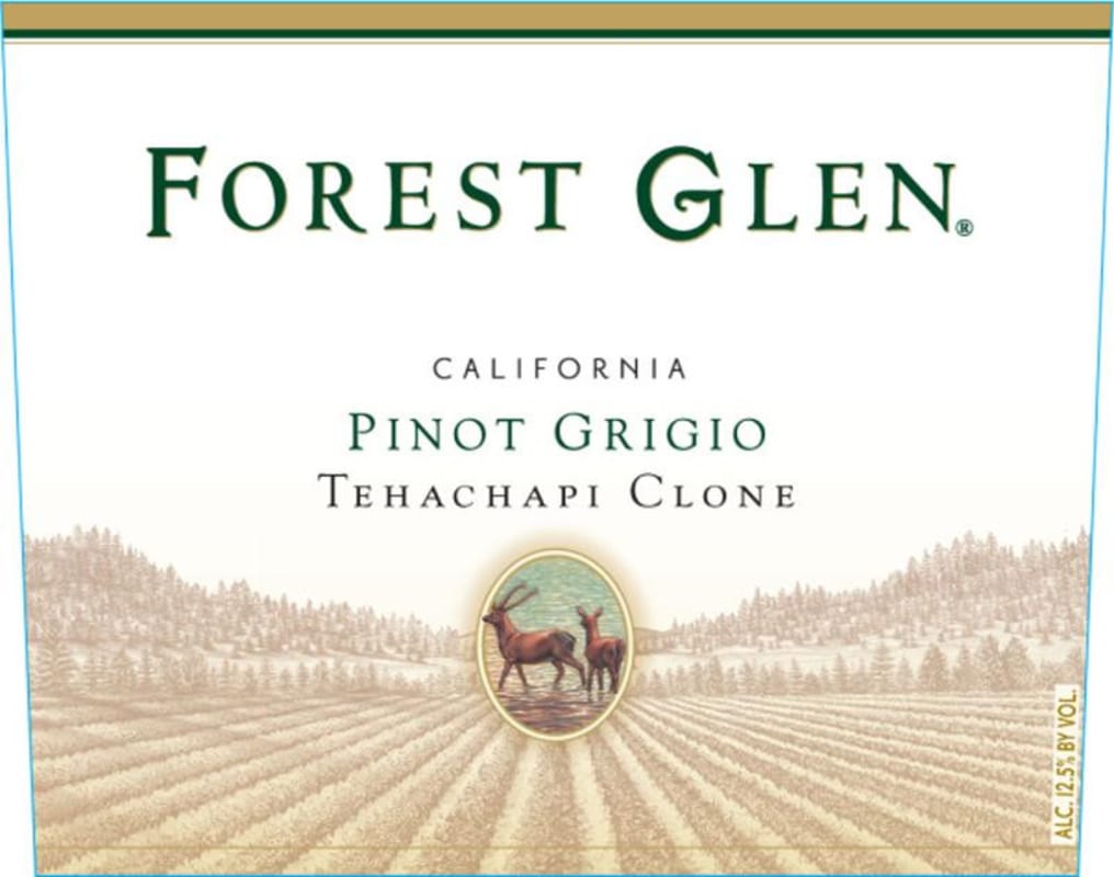 Forest Glen Tehachapi Clone Pinot Grigio 2014 Front Label