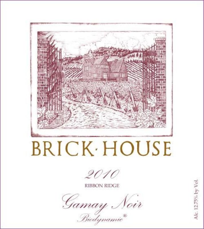 Brick House Gamay Noir 2010 Front Label