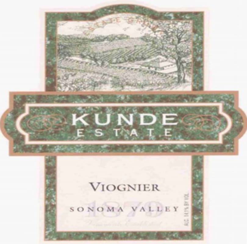 Kunde Viognier 2003 Front Label