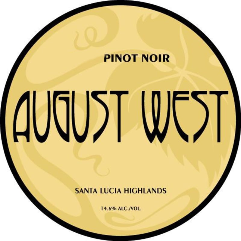August West Pinot Noir 2010 Front Label