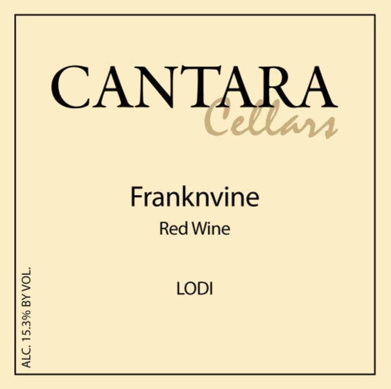Cantara Cellars Franknvine 2009 Front Label