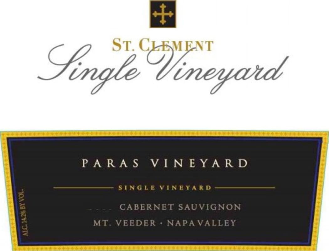 St. Clement Paras Vineyard Cabernet Sauvignon 2013 Front Label