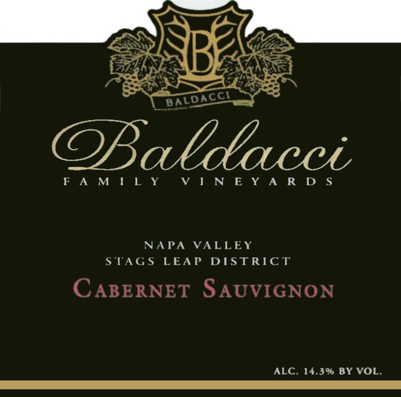 Baldacci Family Vineyards Black Label Cabernet Sauvignon 2009 Front Label