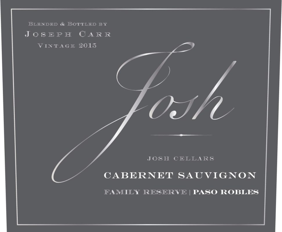 Josh Cellars Family Reserve Cabernet Sauvignon 2015 Front Label