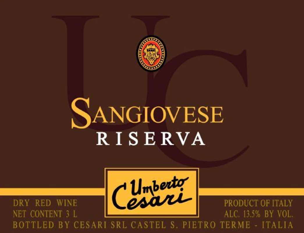 Cesari, U Sangiovese Riserva 2013 Front Label