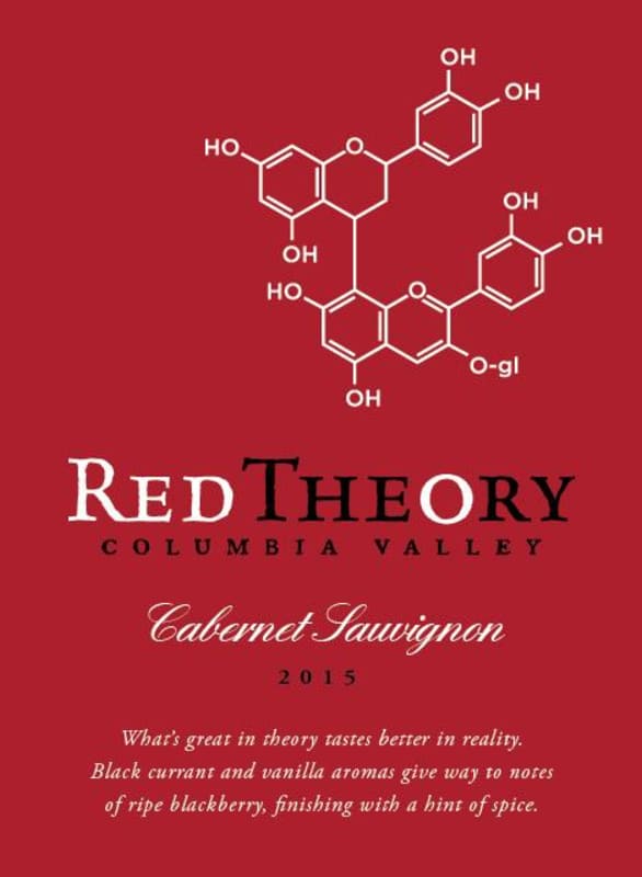 Red Theory Columbia Valley Cabernet Sauvignon 2015 Front Label