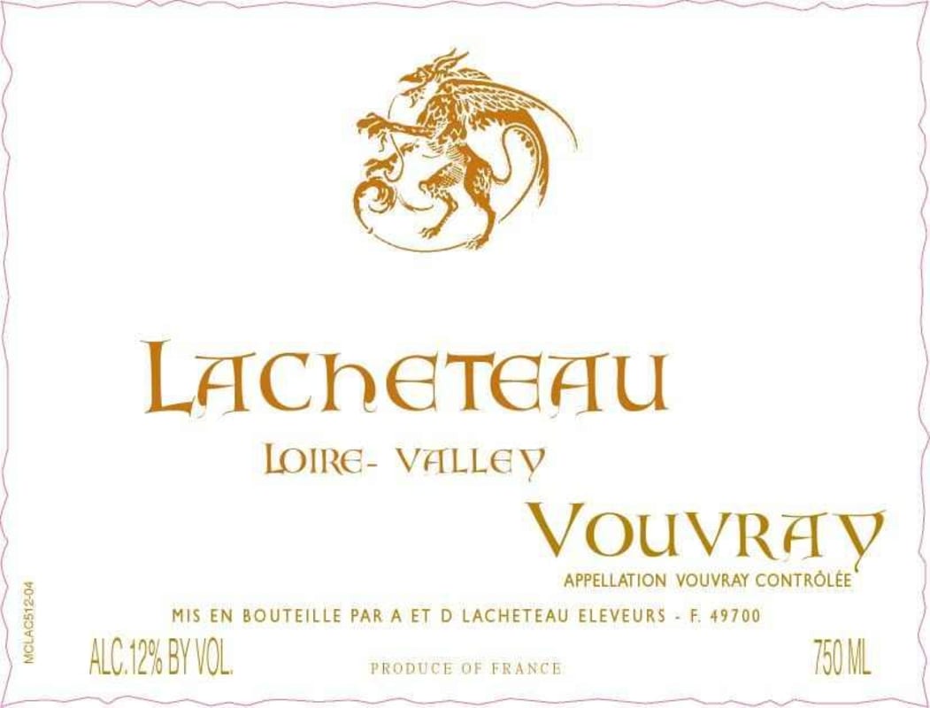 Lacheteau Lacheteau Vouvray Chenin Blanc, Loire 2016 Front Label