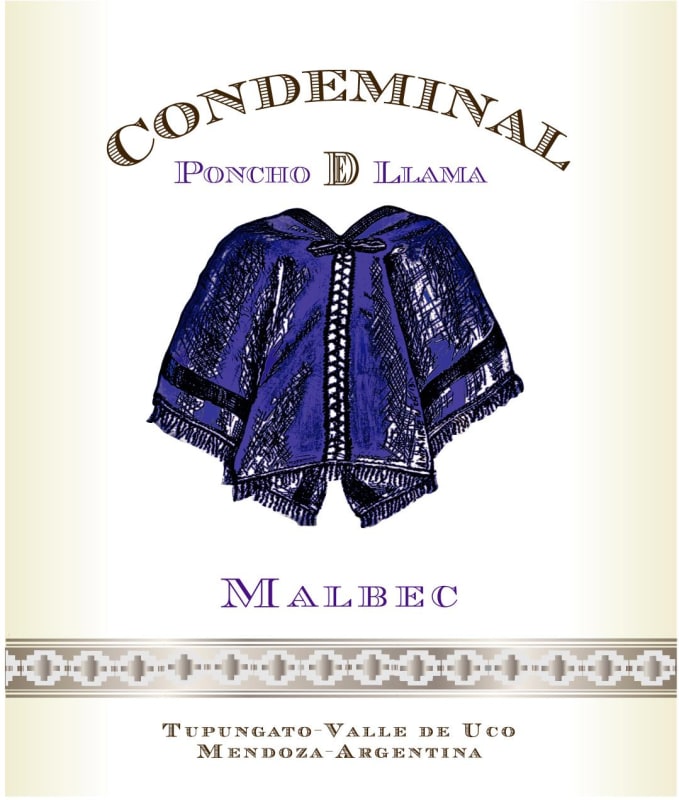 Bodega Atamisque Condeminal Poncho Pampa Malbec 2015 Front Label