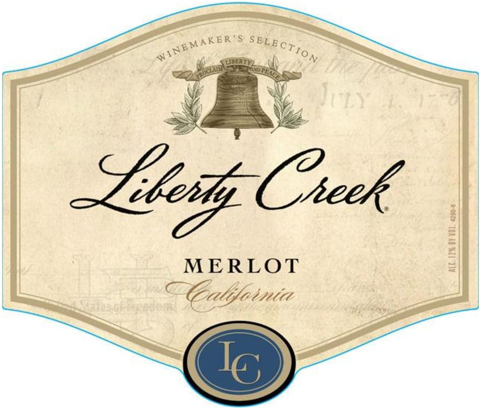 Liberty Creek Merlot Front Label