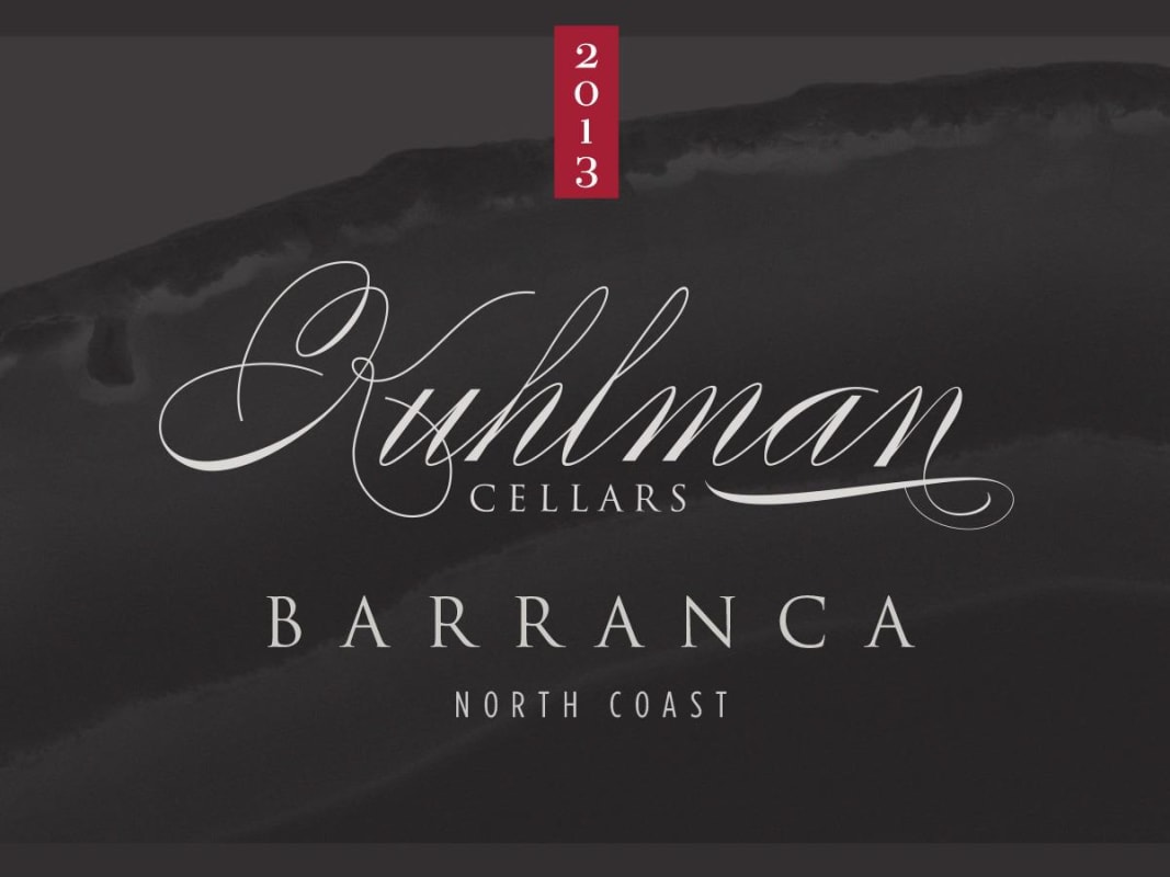 Kuhlman Cellars Barranca 2013 Front Label