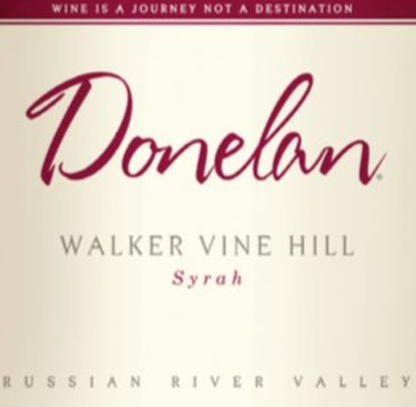 Donelan Walker Vine Hill Syrah 2013 Front Label