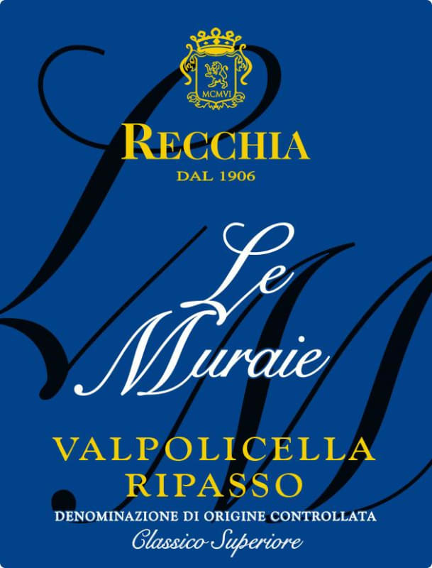 Recchia Valpolicella Ripasso Classico Le Muraie Front Label