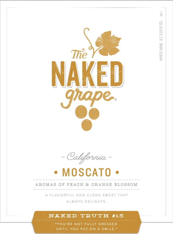 The Naked Grape California Moscato Front Label