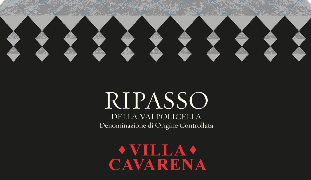 Villa Cavarena Valpolicella Ripasso 2015 Front Label