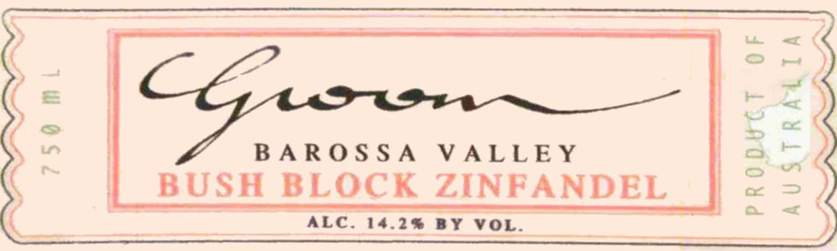 Groom Bush Block Zinfandel 2014 Front Label
