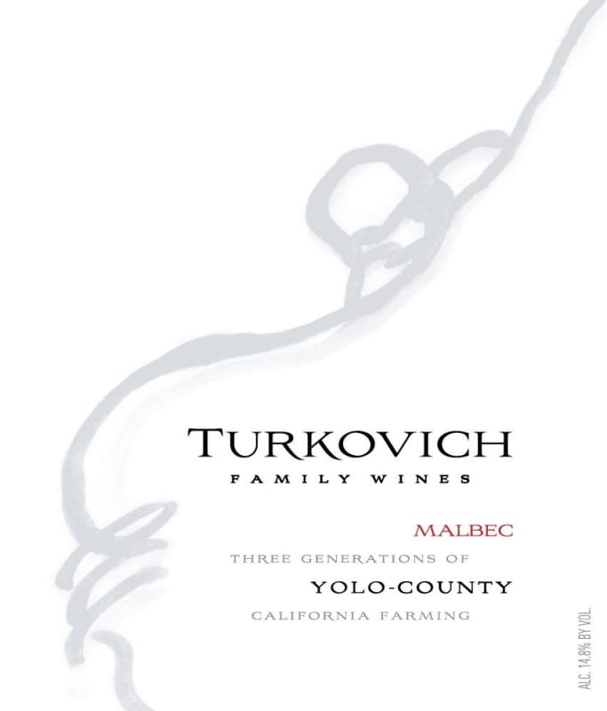 Turkovich Family Wines 2013 Front Label