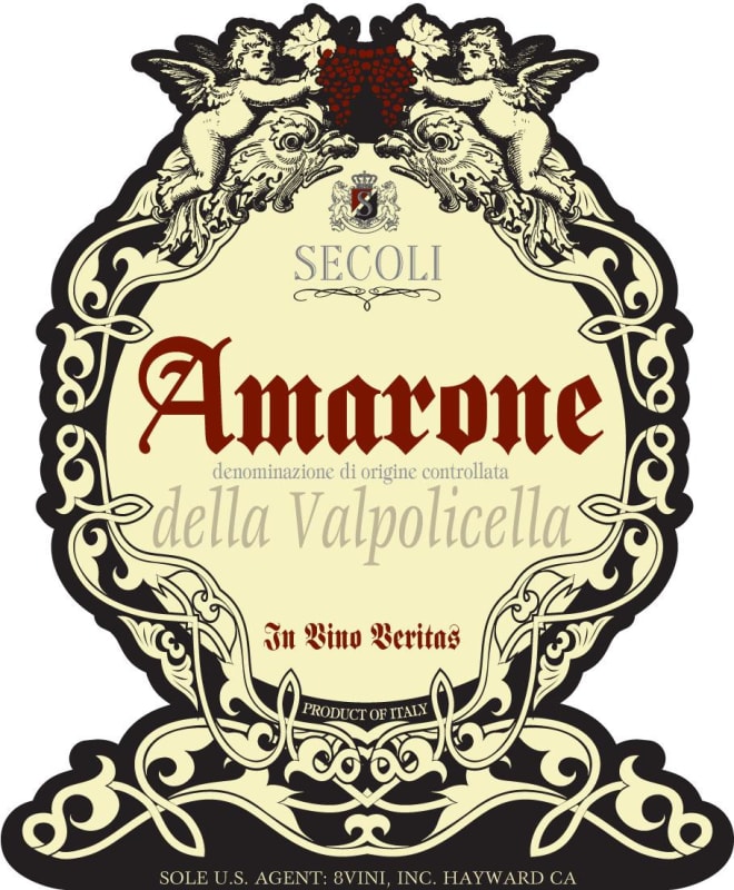 Secoli Amarone della Valpolicella 2012 Front Label