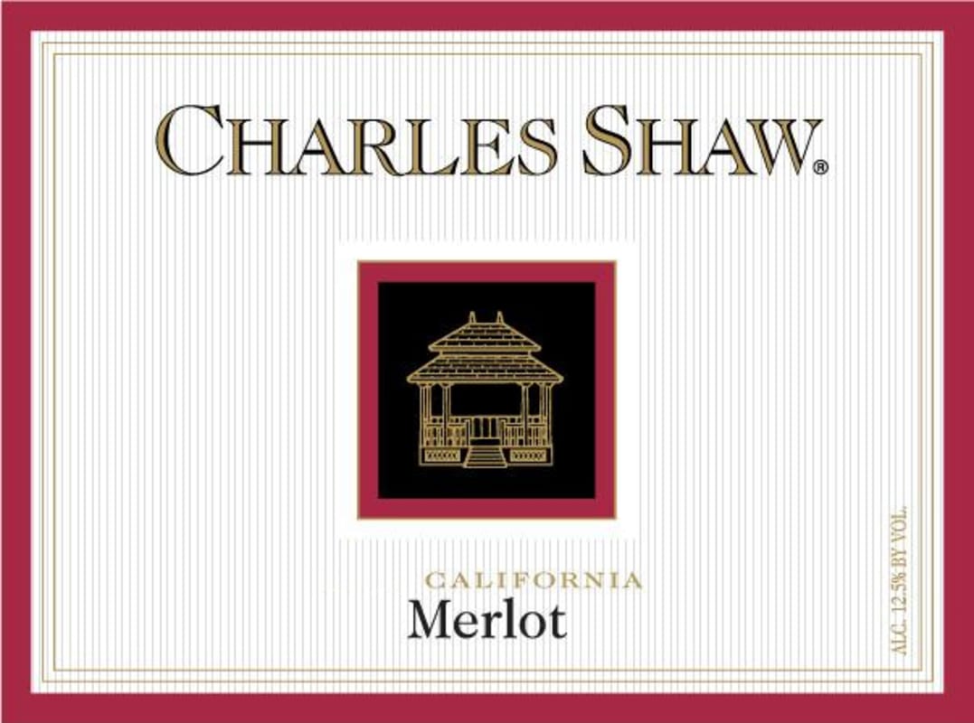 Charles Shaw Merlot 2013 Front Label