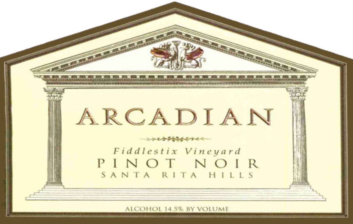 Arcadian Fiddlestix Vineyard Pinot Noir 2005 Front Label