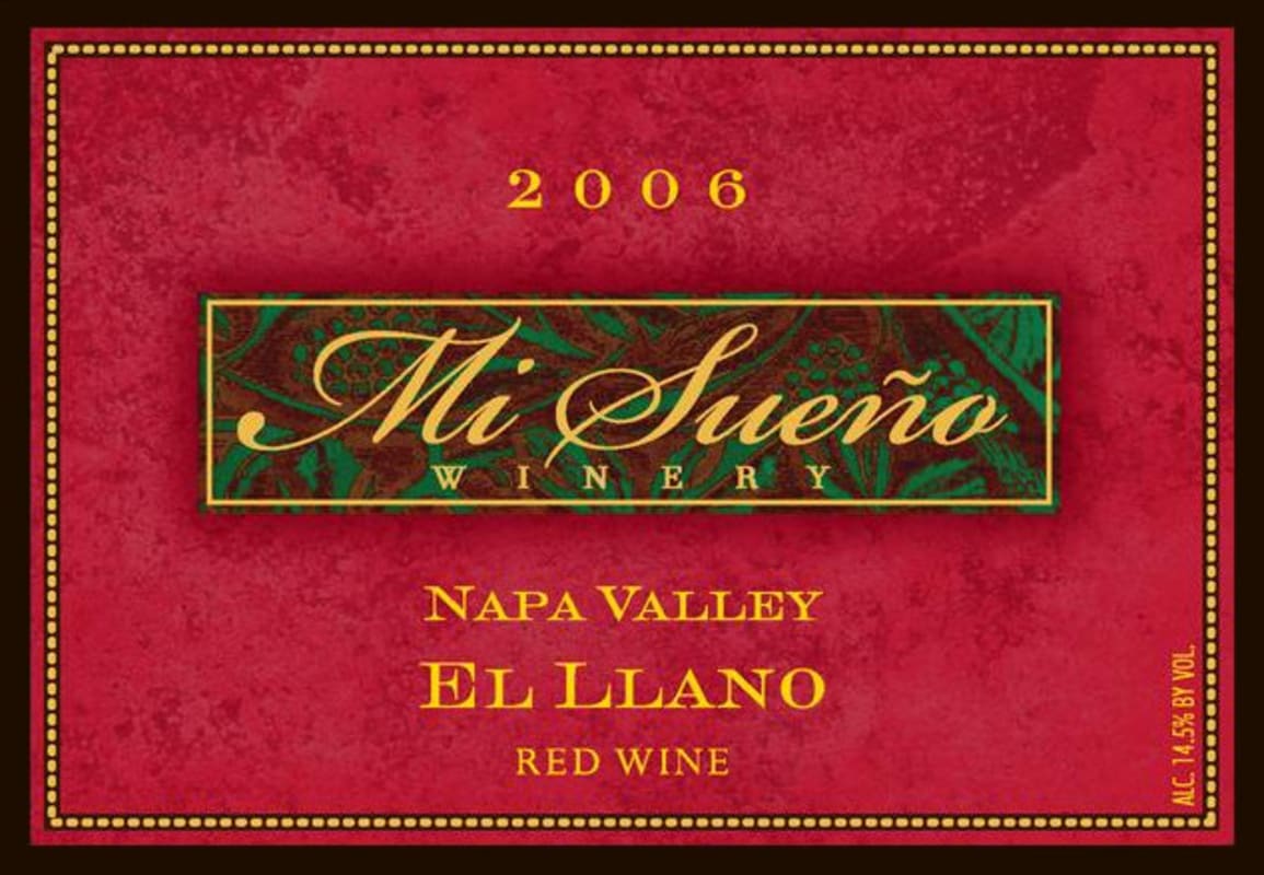 Mi Sueno Winery El Llano Red Blend 2006 Front Label