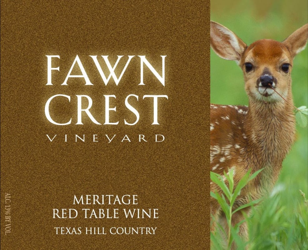 Fawncrest Vineyard Meritage 2013 Front Label