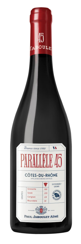 Jaboulet Cotes du Rhone Parallele 45 Rouge 2021 Front Bottle Shot