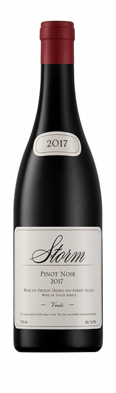 Storm Vrede Pinot Noir 2017 Front Bottle Shot