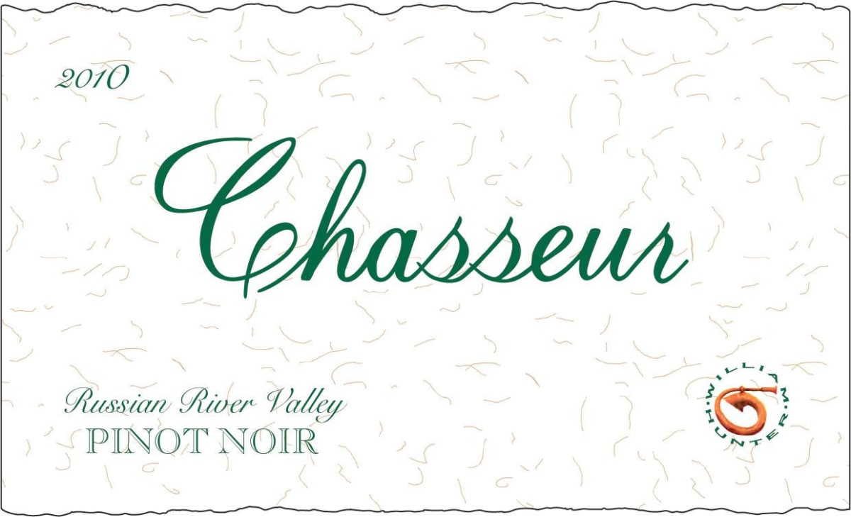 Chasseur Russian River Valley Pinot Noir 2010 Front Label