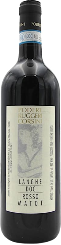 Podere Ruggeri Corsini Langhe Matot Rosso 2022 Front Bottle Shot