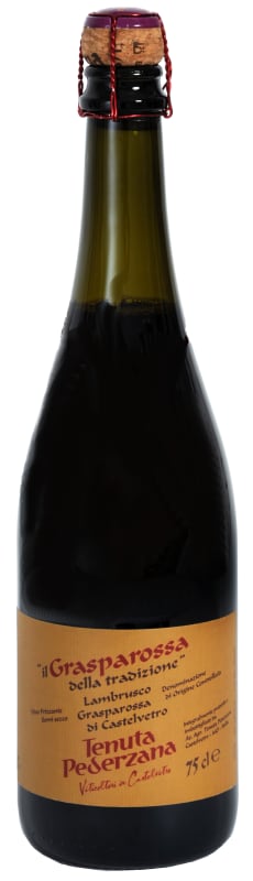 Pederzana Il Grasparossa Della Tradizione Lambrusco 2021 Front Bottle Shot