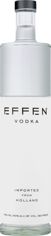 EFFEN Vodka Front Bottle Shot