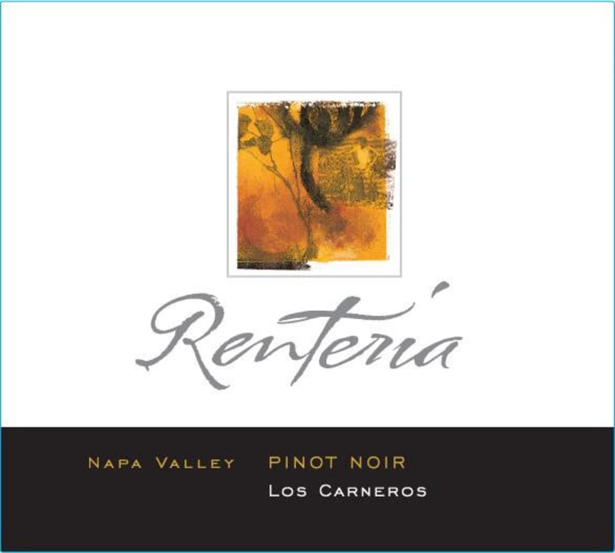 Renteria Wines Pinot Noir 2012 Front Label