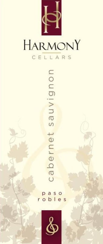 Harmony Cellars Cabernet Sauvignon 2012 Front Label
