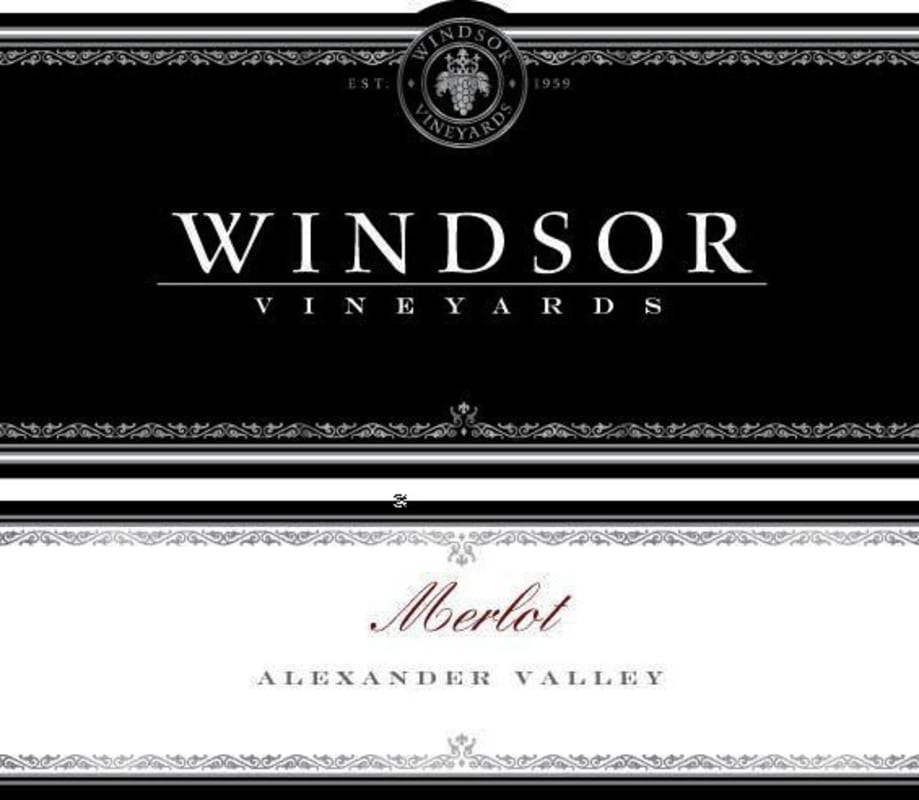 Windsor Merlot 2010 Front Label