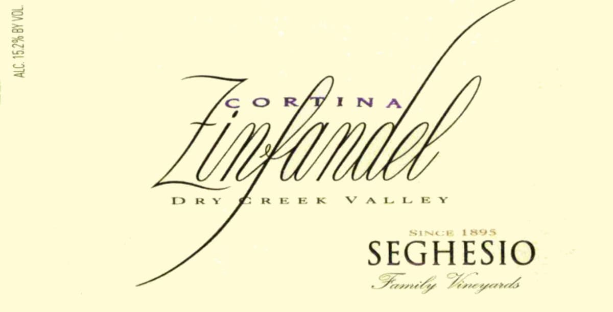 Seghesio Cortina Zinfandel 2008 Front Label