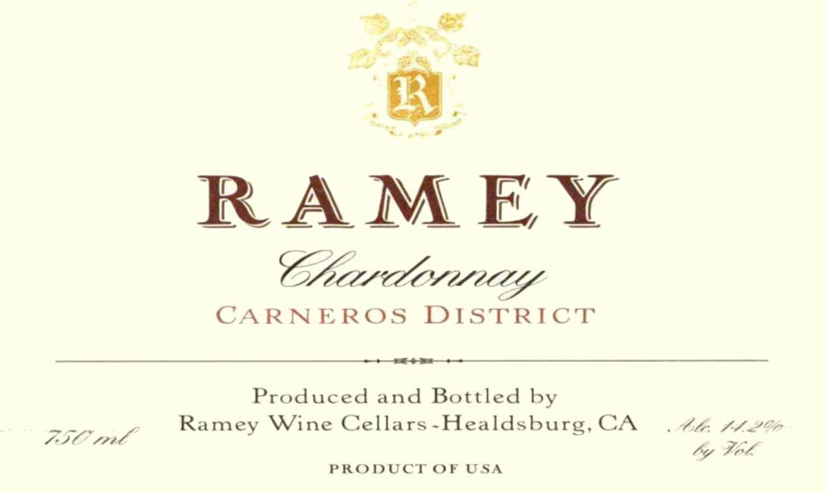 Ramey Carneros Chardonnay 2004 Front Label