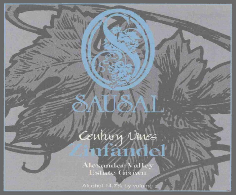 Sausal Winery Century Vine Zinfandel 2005 Front Label