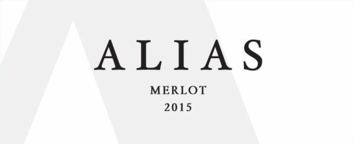 Alias Winery Merlot 2015 Front Label