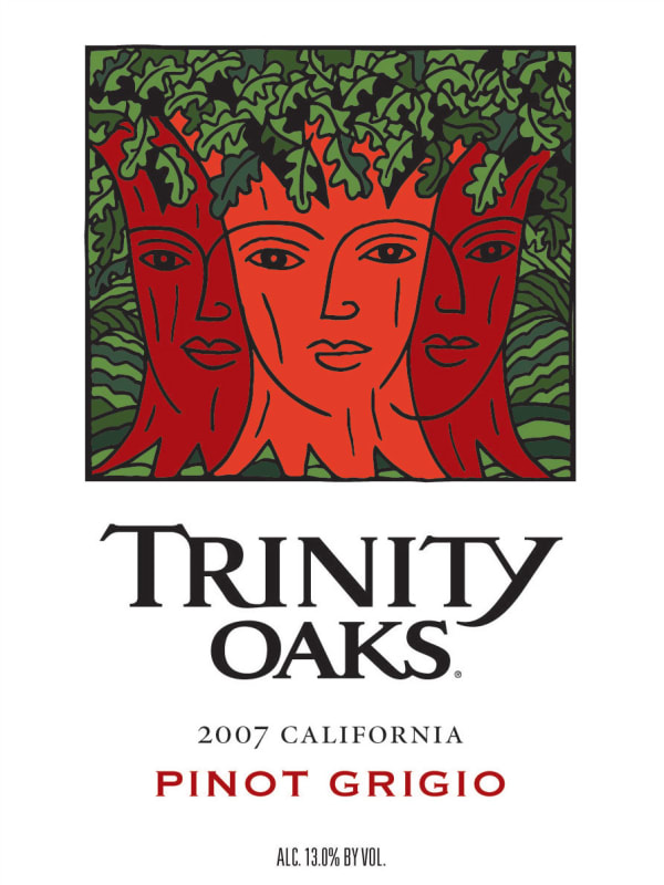 Trinity Oaks Pinot Grigio 2007 Front Label